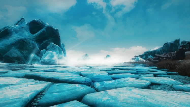 The Elder Scrolls V: Skyrim, Iceberg, Video games HD Wallpaper Desktop Background