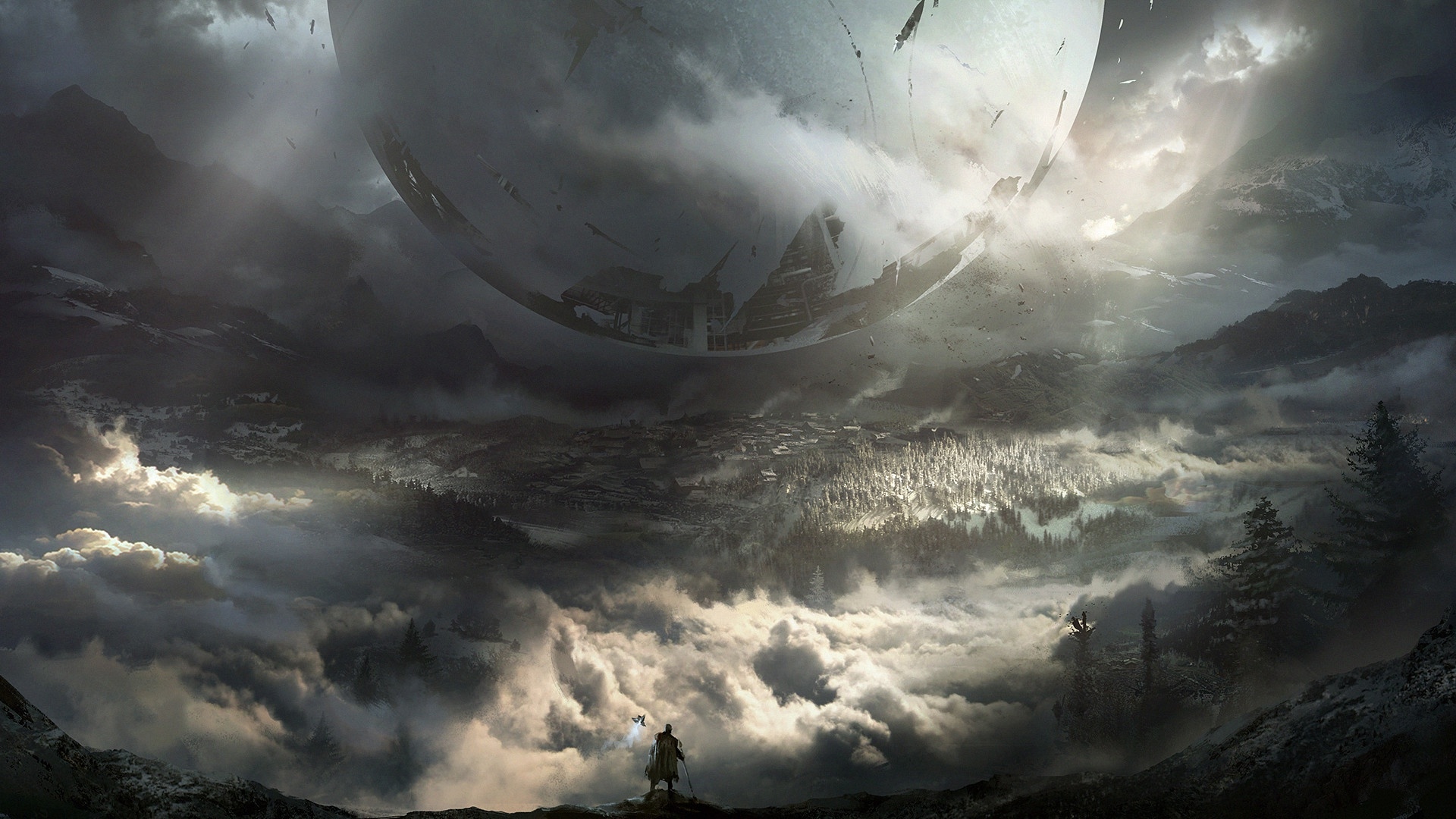 video games, Destiny 2, Clouds Wallpaper