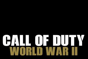 Call of Duty Word War II, COD WW2, Typography, Black background