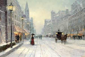 classic art, Classical art, Snow
