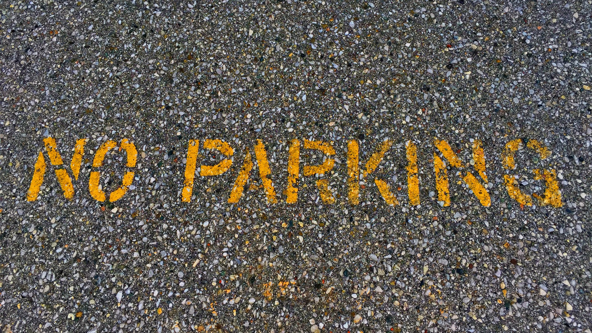 parking lot, Paint splatter, Text, Gravel, Photography Wallpaper