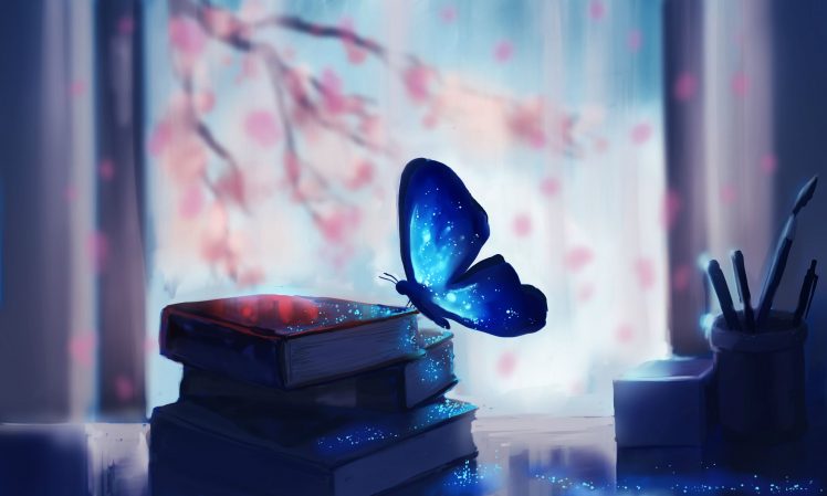 butterfly, Books, Table, Life Is Strange HD Wallpaper Desktop Background