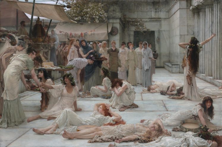 The Women Of Amphissa, By Lawrence Alma Tadema HD Wallpaper Desktop Background