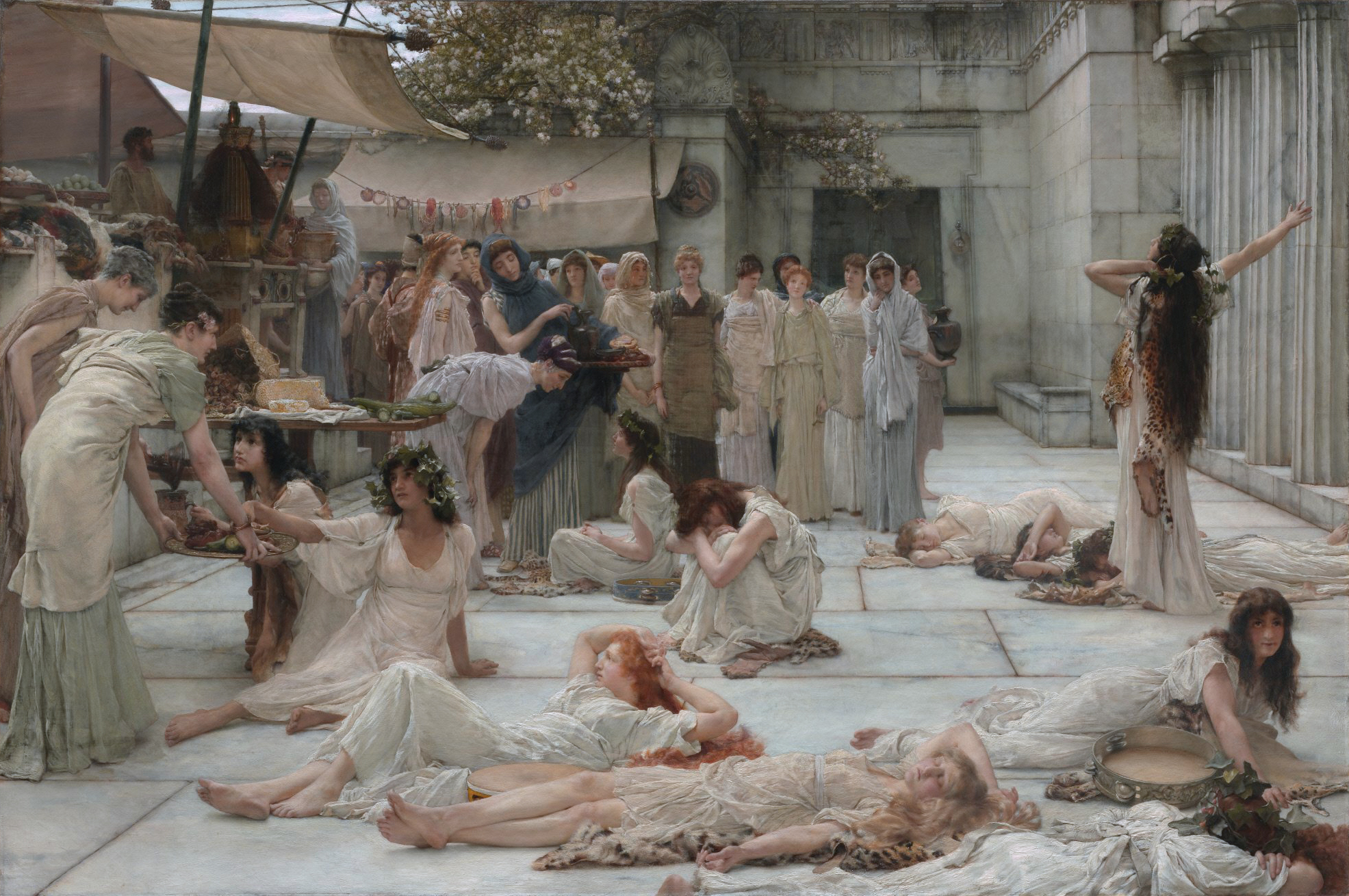 The Women Of Amphissa, By Lawrence Alma Tadema Wallpaper