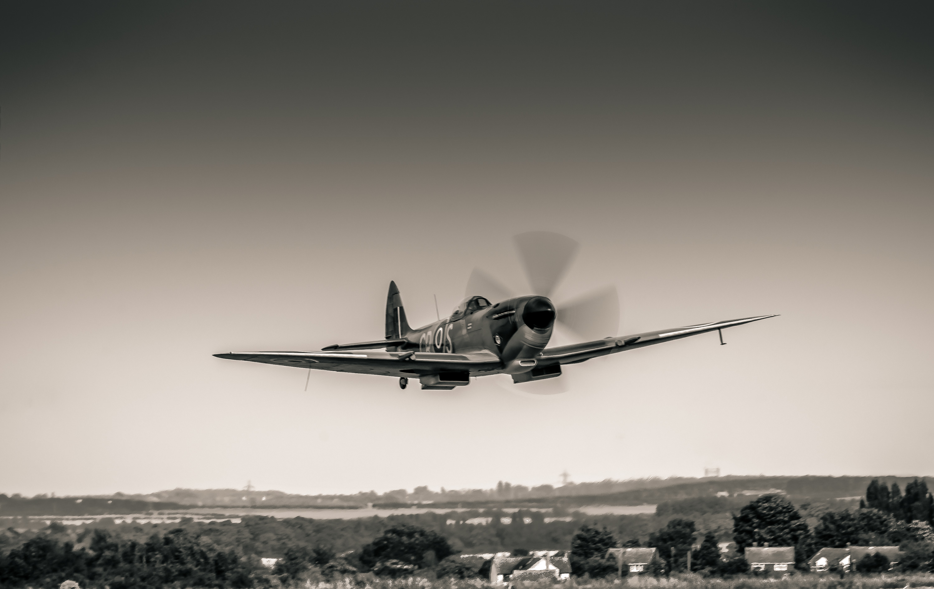 aircraft, Army, World War II, Flying saucers,  Spitfire HF Mk. VIIIc Wallpaper