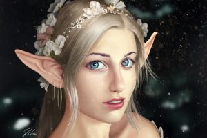 elves, Fantasy girl, Fantasy art