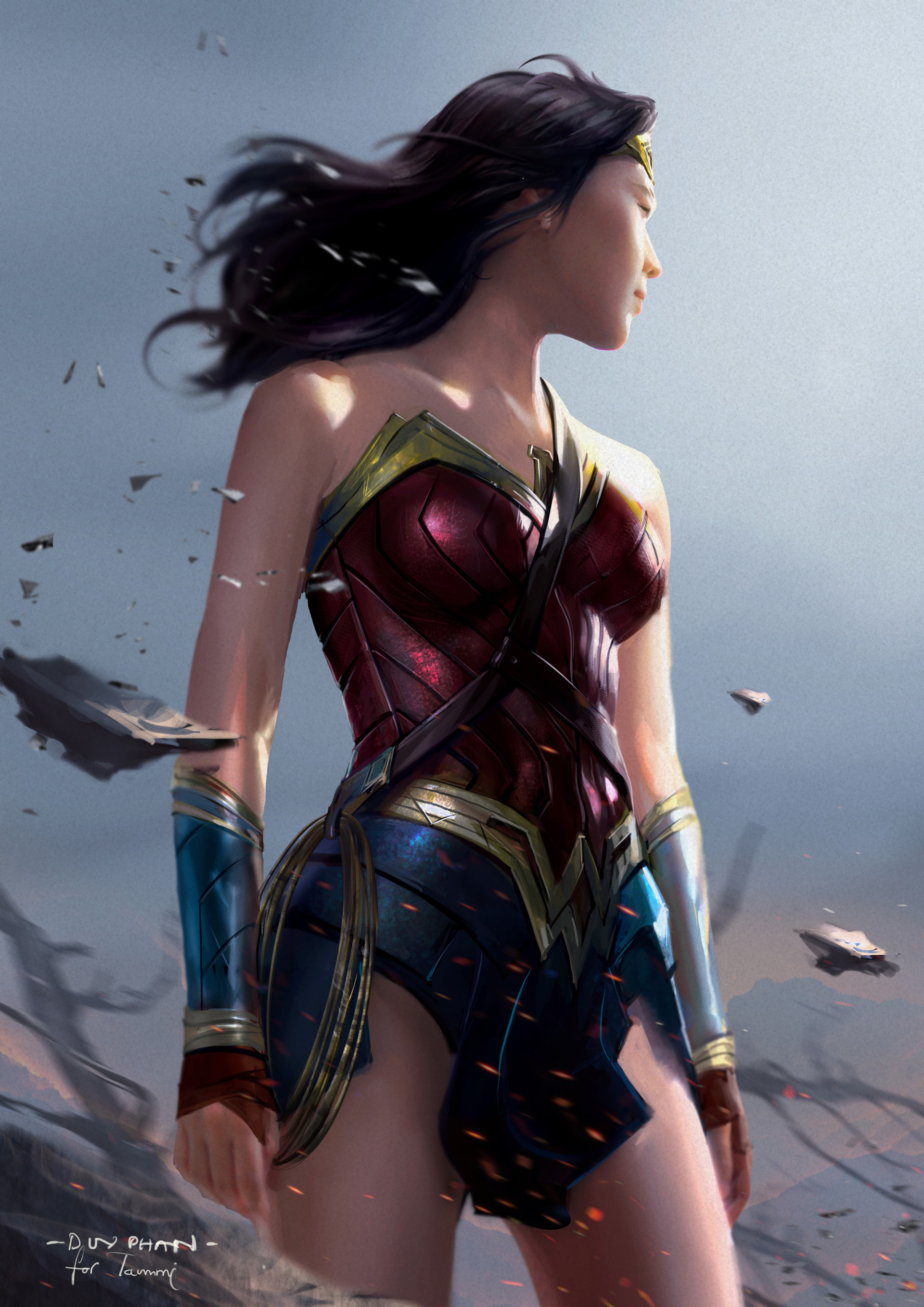Wonder Woman, Magic, Fantasy art Wallpaper