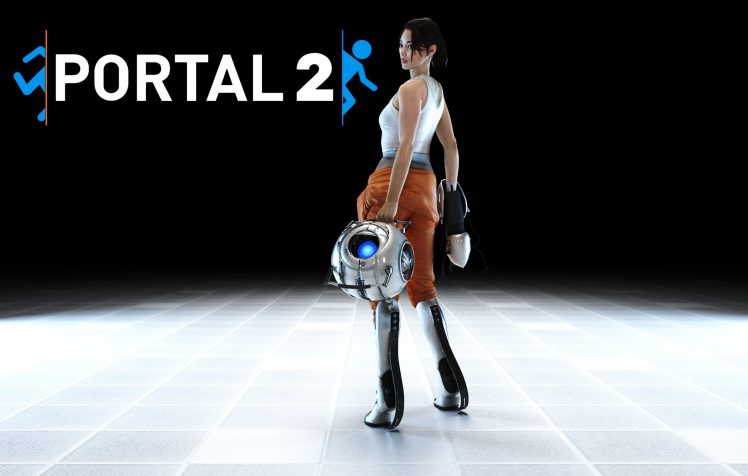 Chell, Portal (game), Portal 2, Portal Gun, Video games HD Wallpaper Desktop Background