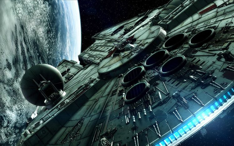 Star Wars, Millennium Falcon HD Wallpaper Desktop Background
