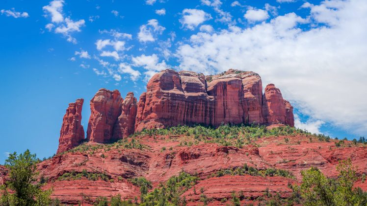 Cathedral Rock, Arizona, Landscape HD Wallpaper Desktop Background