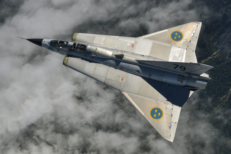 military, Swedish Air Force, Saab 35 Draken HD Wallpaper Desktop Background