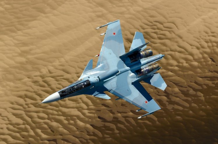 Su 30SM Flanker C, Russian Air Force HD Wallpaper Desktop Background