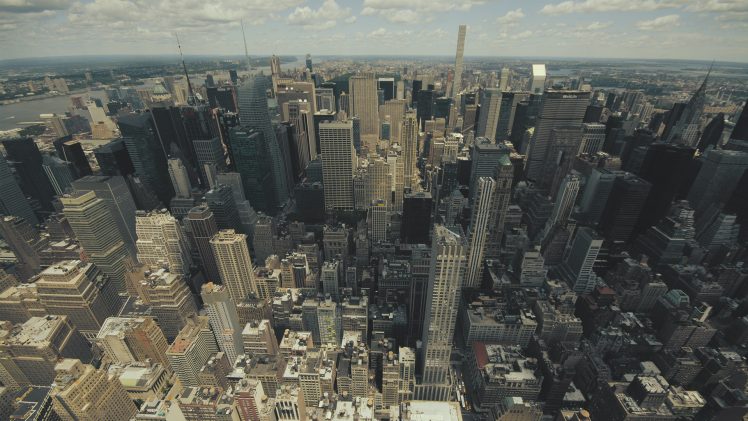 New York City, Horizon, Skyline, City, Faded HD Wallpaper Desktop Background