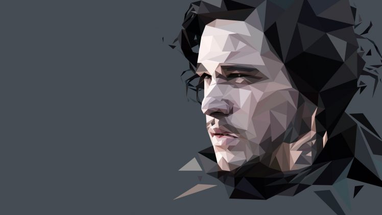 Jon Snow, Game of Thrones, Abstract, Tv series, Vector graphics, Low poly HD Wallpaper Desktop Background