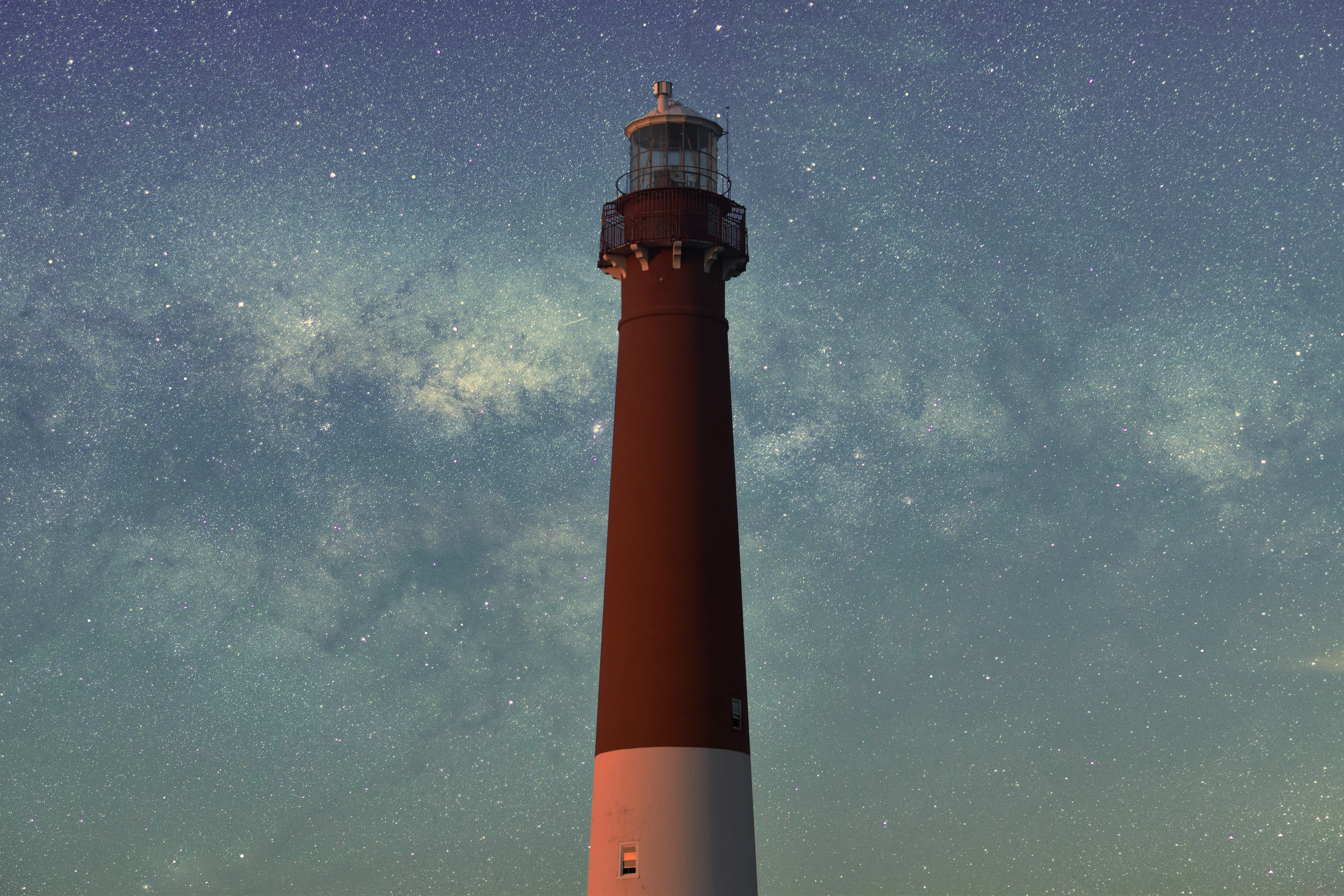 nature, Stars, Lighthouse Wallpaper