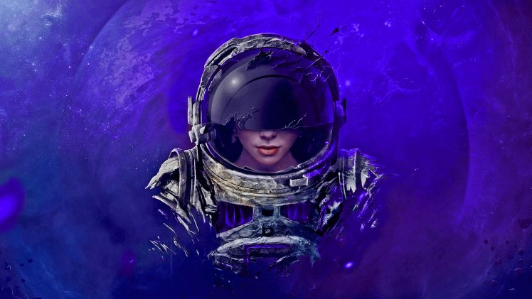 astronaut, Digital art, Artwork, Photo manipulation HD Wallpaper Desktop Background