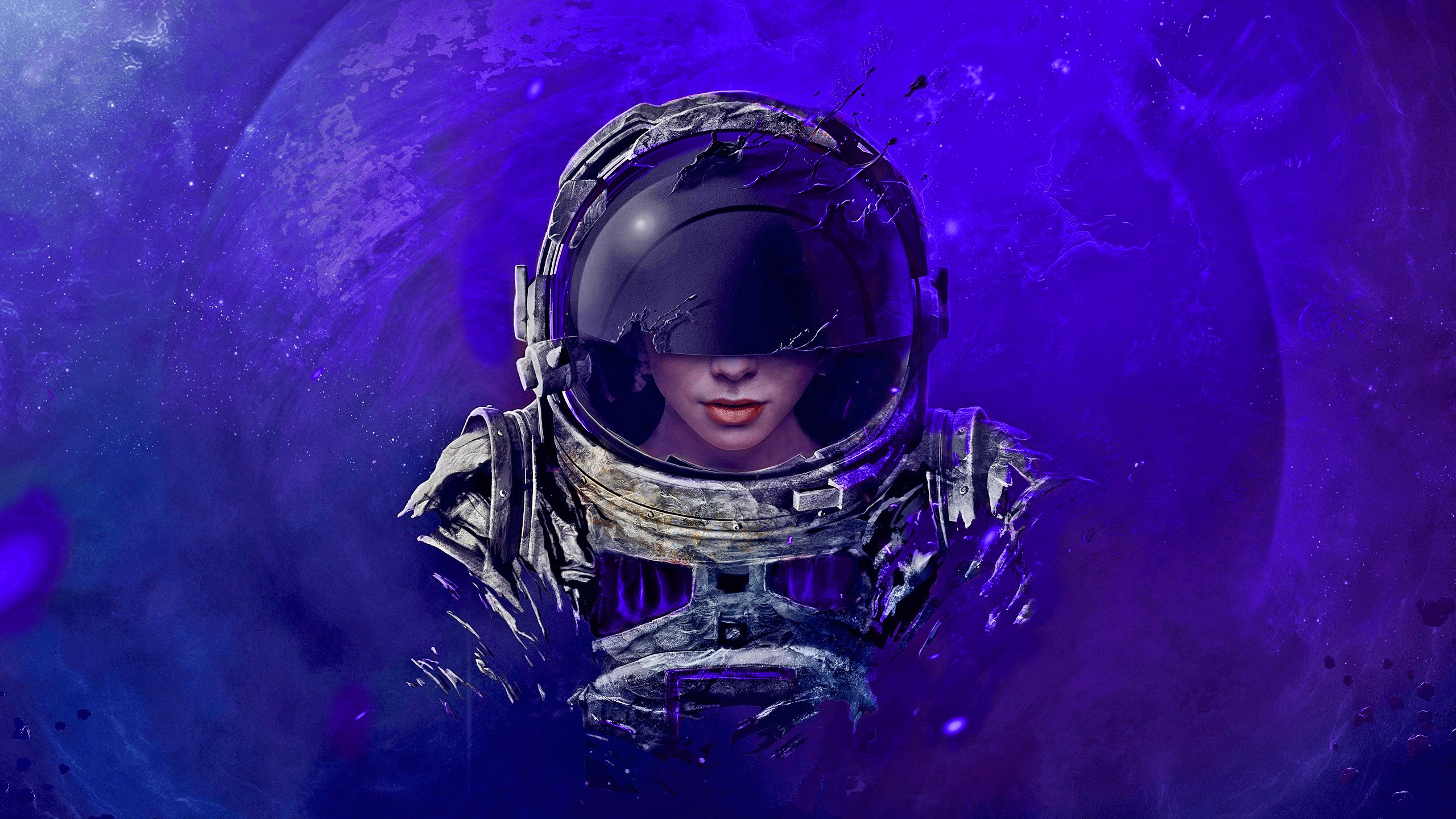 astronaut, Digital art, Artwork, Photo manipulation Wallpaper