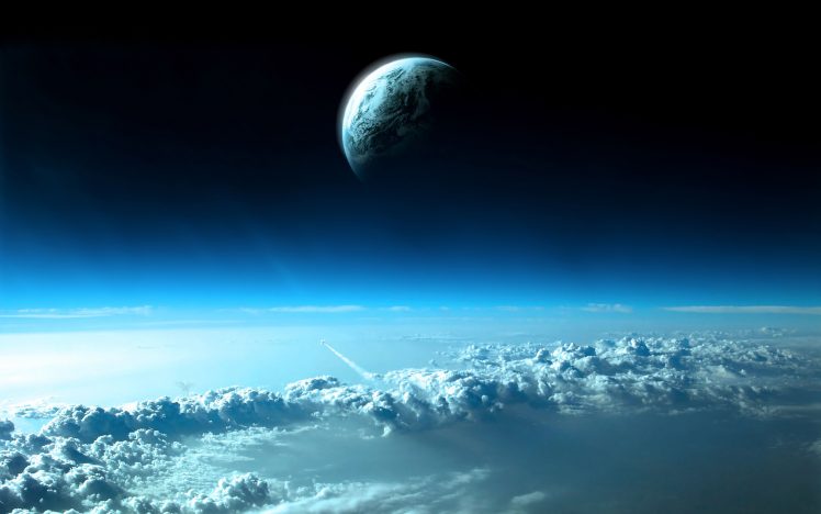 sky, Planet, Earth, Blue, Clouds, Sunlight HD Wallpaper Desktop Background