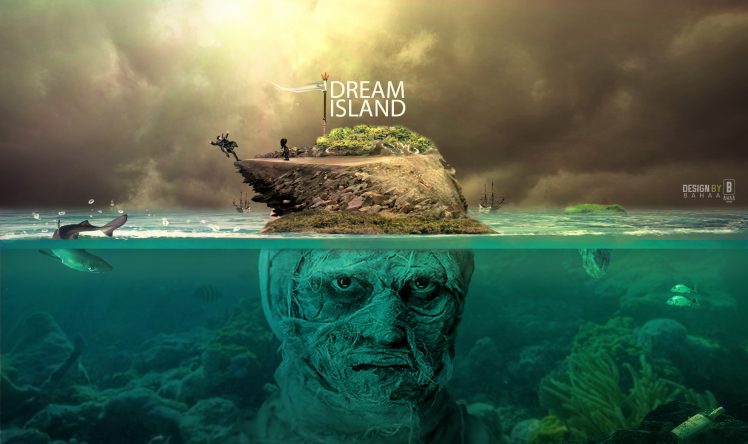 Dreamlifter, Island, Dangerous, Landscape, Sky HD Wallpaper Desktop Background