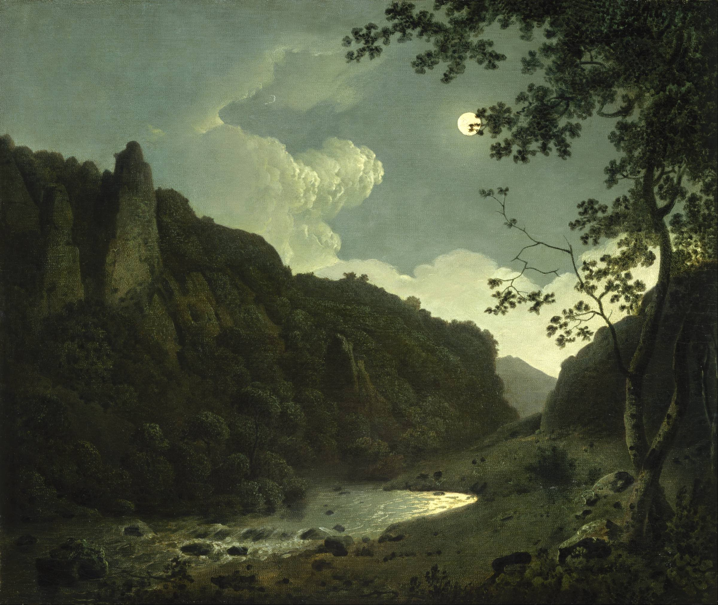 Joseph Wright, Classic art Wallpaper
