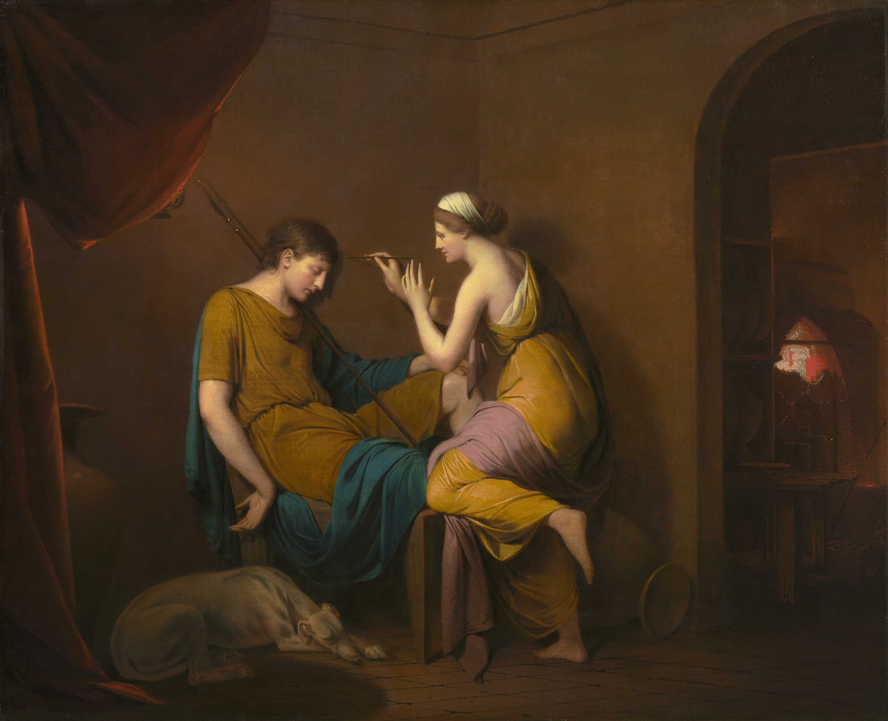 Joseph Wright, Classic art Wallpaper