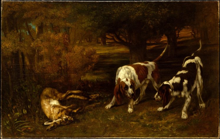 Gustave Courbet, Classic art, Dog, Oil painting HD Wallpaper Desktop Background