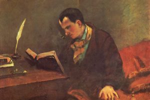 Charles Baudelaire, Poets, Gustave Courbet, Classic art, Oil painting, Smoking pipe