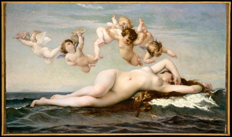 nude, Alexandre Cabanel, Classic art, The Birth of Venus, Oil painting HD Wallpaper Desktop Background