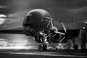 monochrome, Drone, Digital art, Aircraft