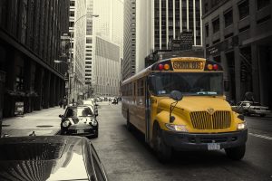 vehicle, Cityscape, New York City, Selective coloring
