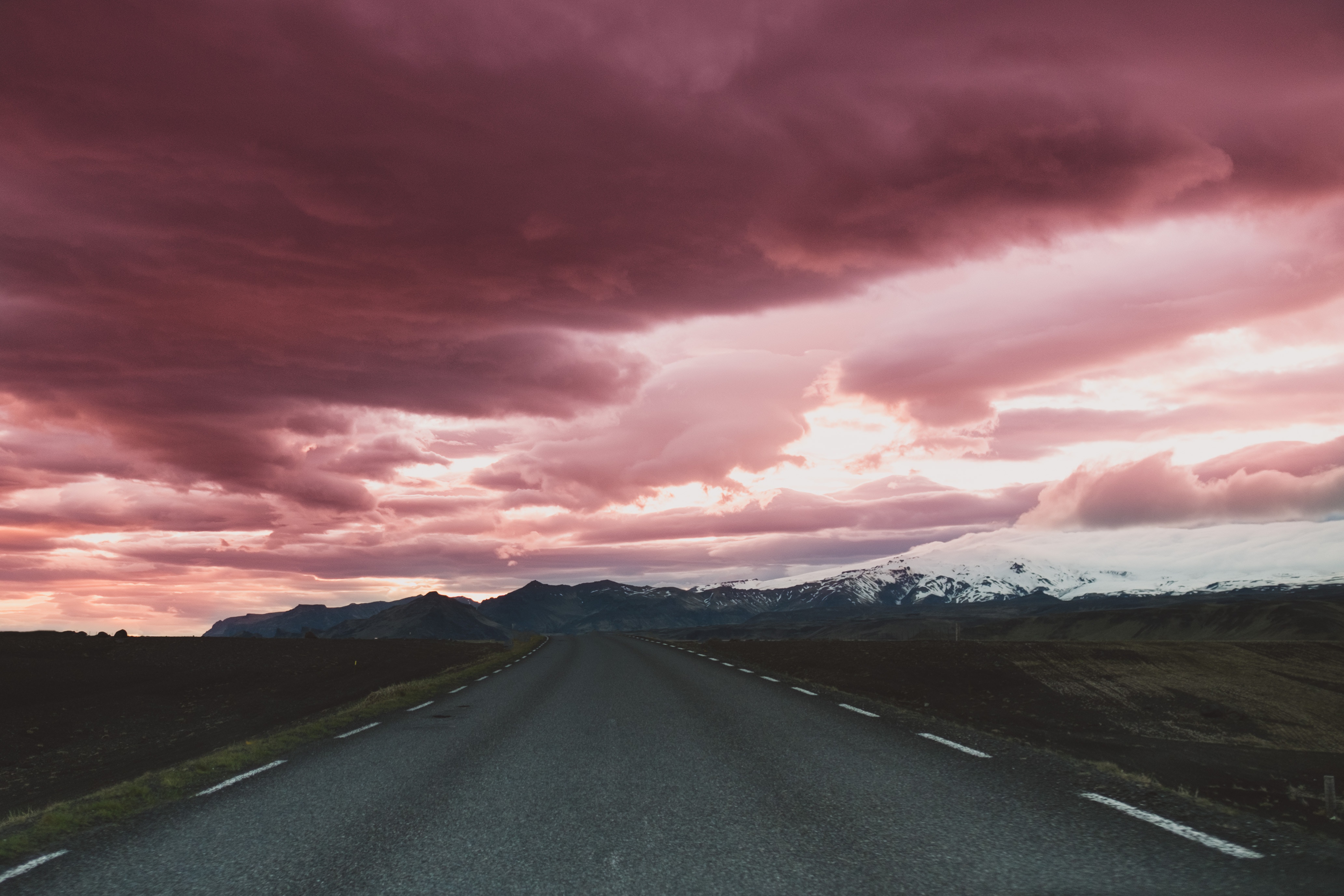 nature, Road, Snow Wallpaper