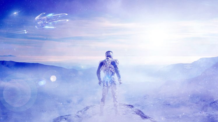 Ryder, Video games, Mass Effect: Andromeda, Ark Hyperion, Snow, Mass Effect HD Wallpaper Desktop Background