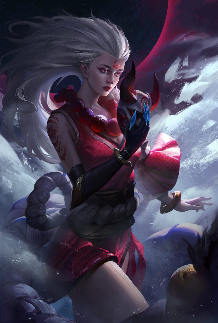 warrior, Fantasy art, Magic, Diana (league Of Legends HD Wallpaper Desktop Background