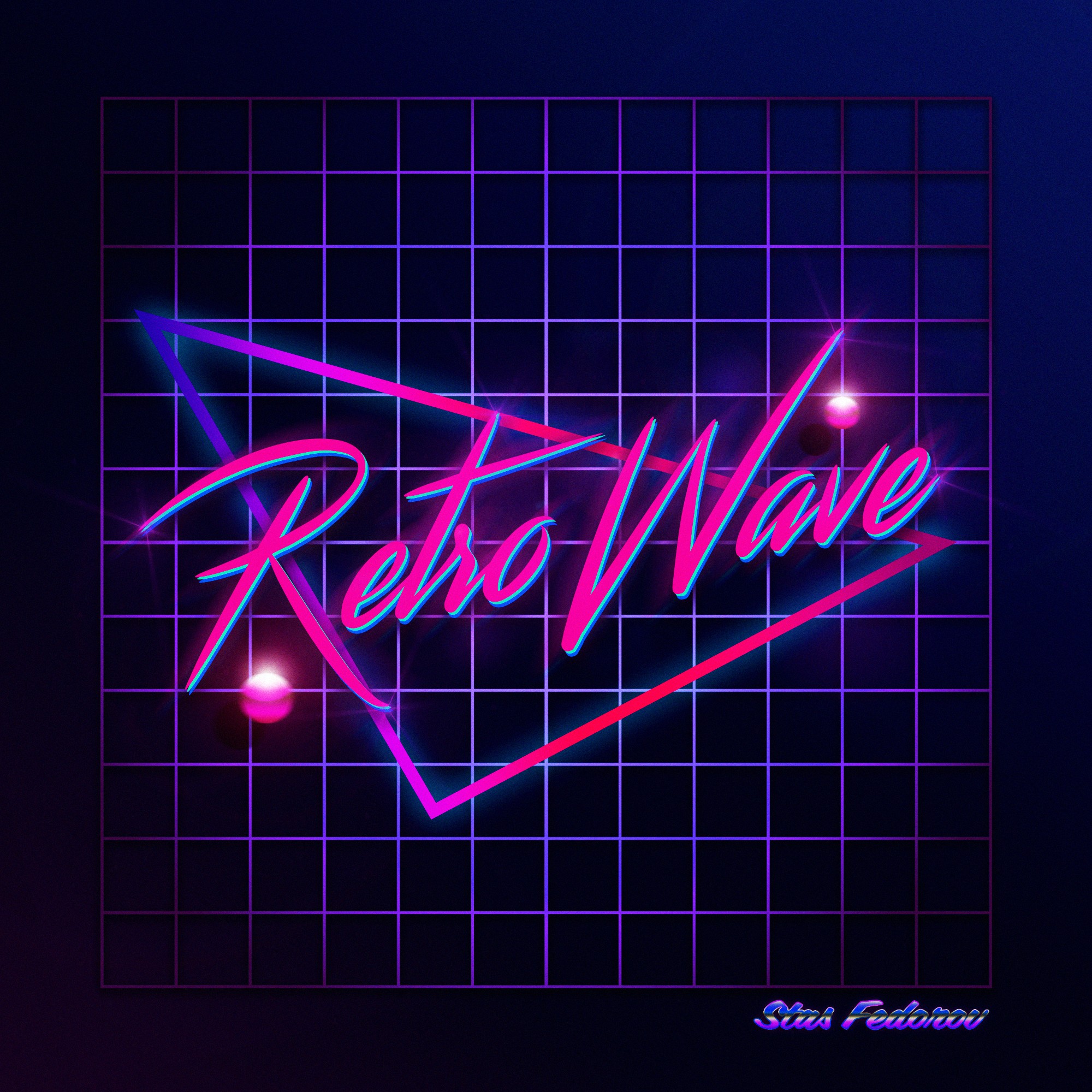 New Retro Wave, Synthwave, Neon, 1980s, Typography, Photoshop Wallpaper
