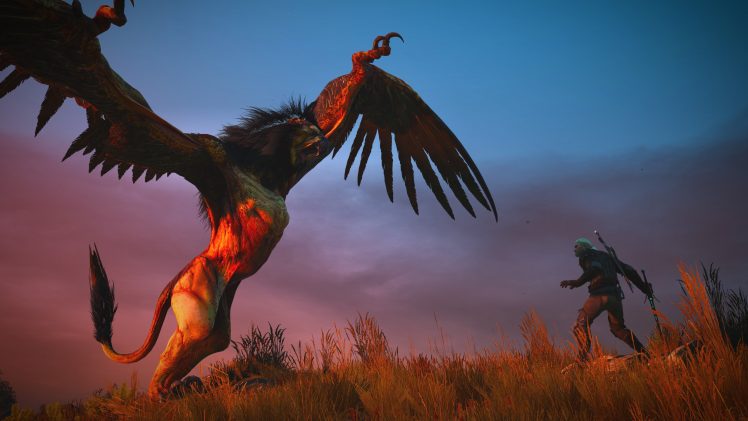 Geralt of Rivia, The Witcher 3: Wild Hunt, Griffins HD Wallpaper Desktop Background