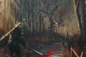 Geralt of Rivia, The Witcher 3: Wild Hunt, Digital art