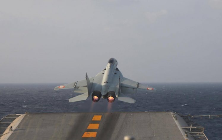 INS Vikramaditya, Mikoyan MiG 29K, Indian Navy HD Wallpaper Desktop Background