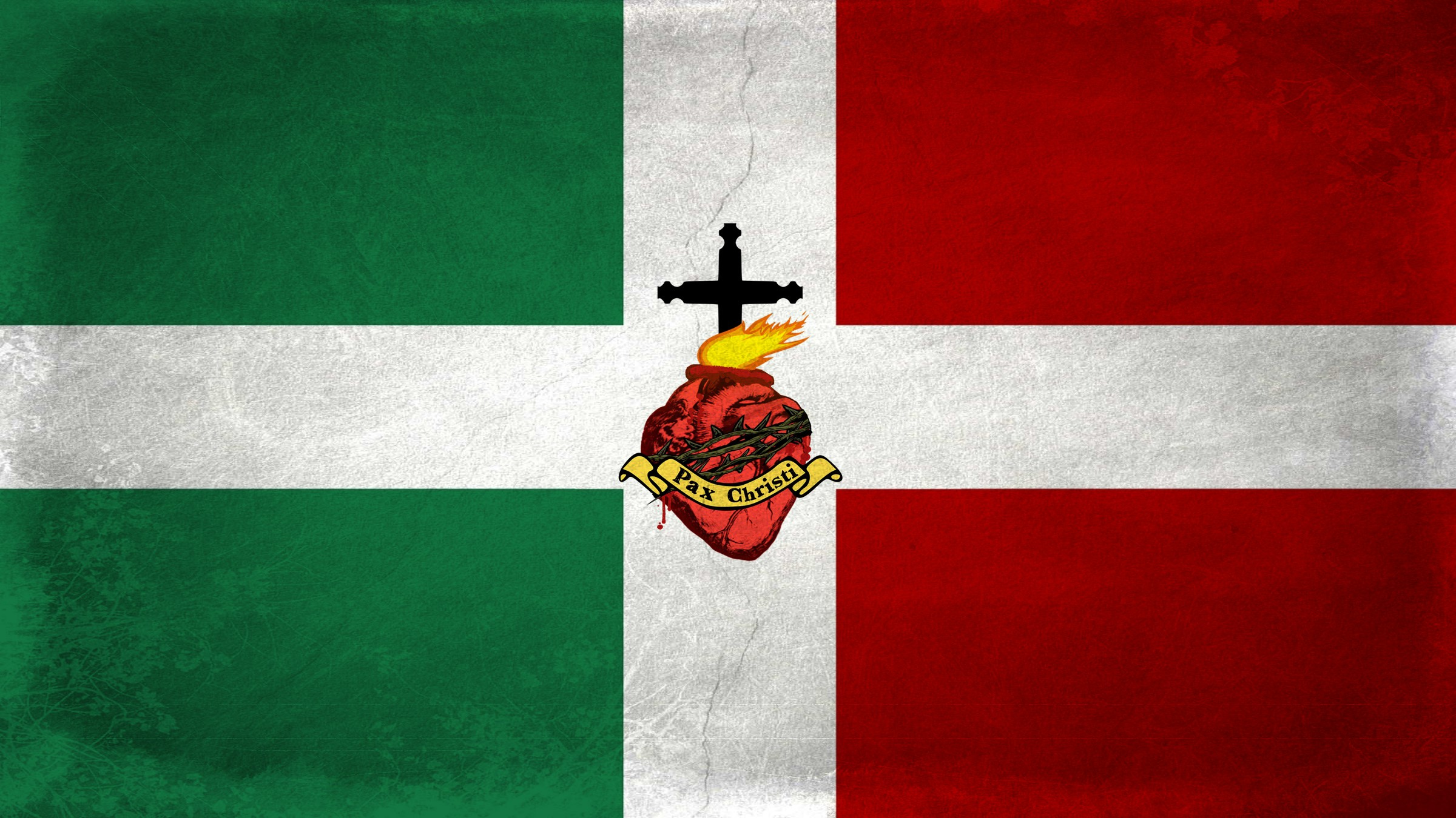 heart, Jesus Christ, Cross, Flag, Grunge, Fire Wallpaper