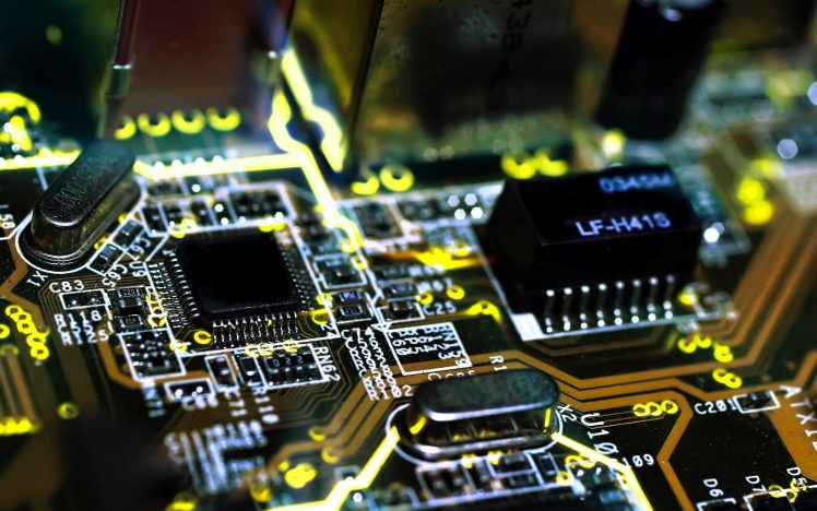 motherboards, Hardware, Circuitry, Circuit boards, Microchip, PCB, Technology, Macro HD Wallpaper Desktop Background