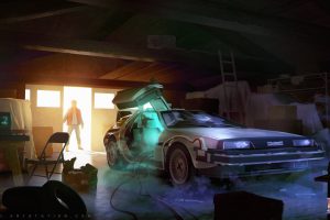 Marty McFly, Magic, Car, DMC DeLorean, Back to the Future