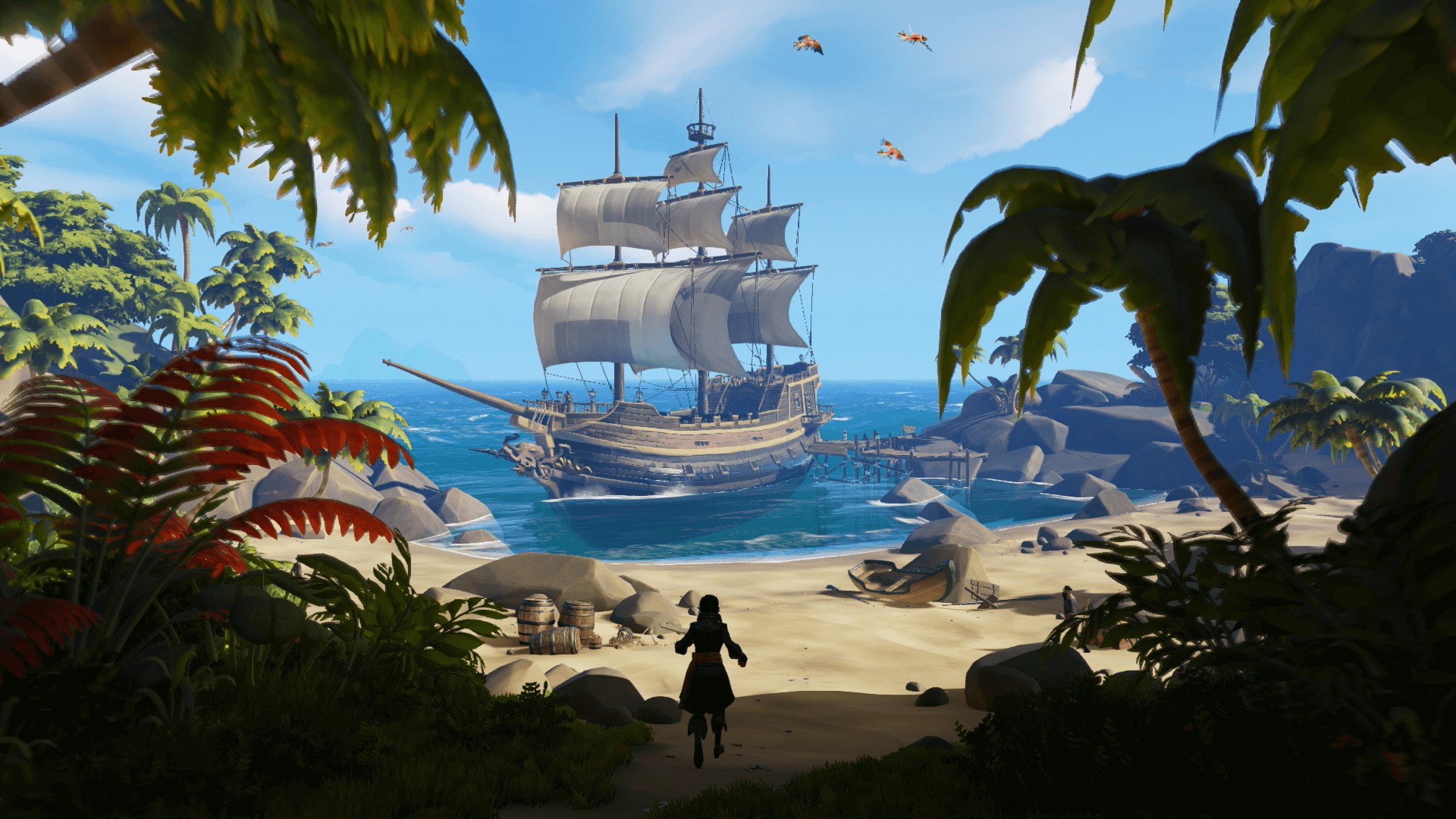 pirates, Video games, Sea of Thieves, Ship Wallpaper