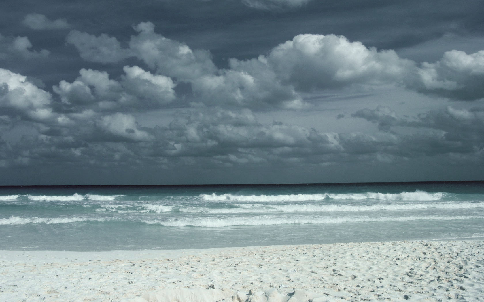 waves, Beach, Clouds, Sand, Water Wallpaper