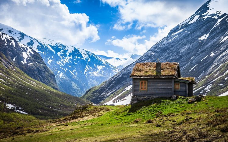 cabin, Mountains, Dwelling HD Wallpaper Desktop Background