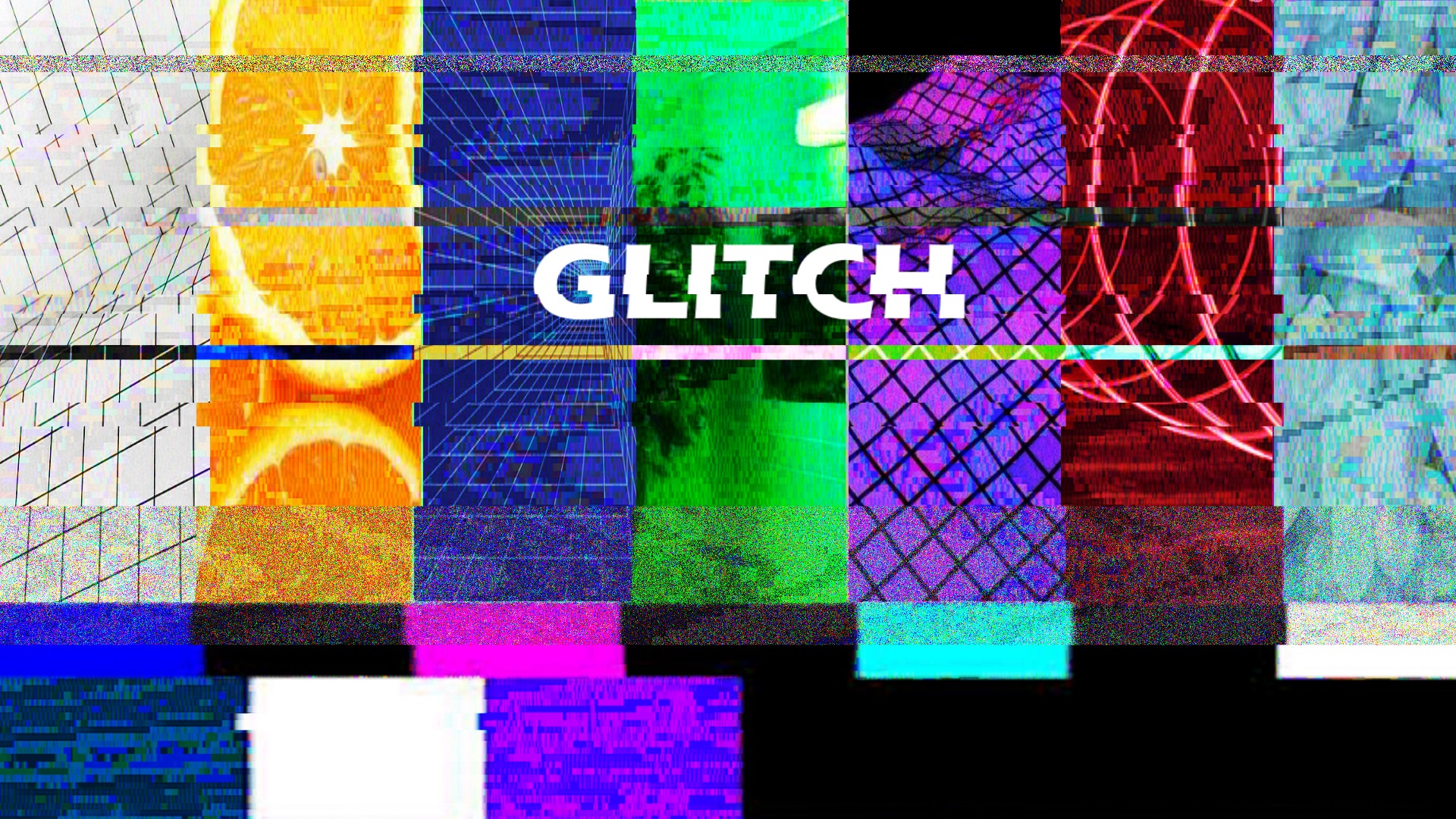 glitch art, Colorful, Vaporwave Wallpaper