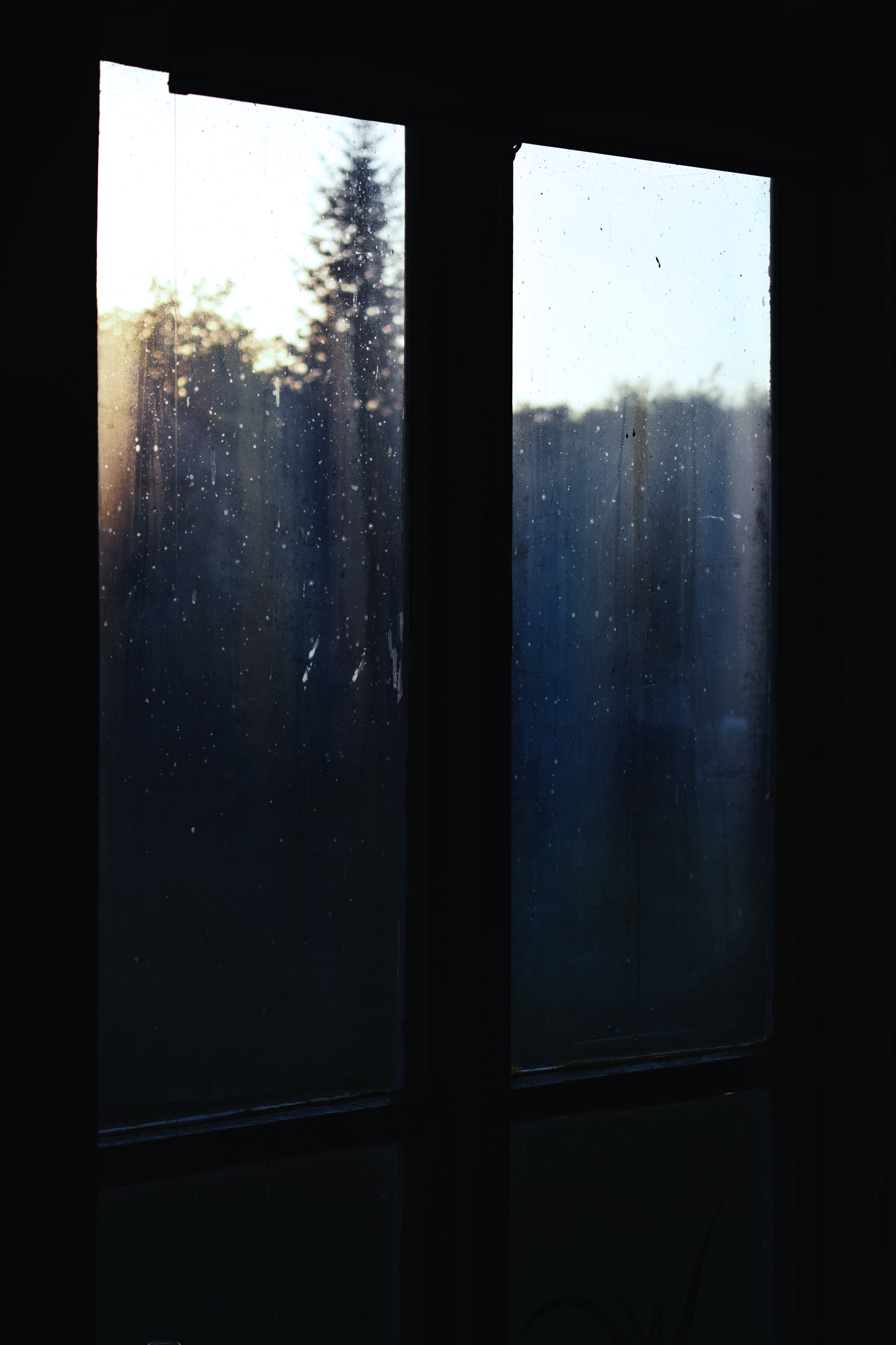 window, Dirt, Sunset, Glass Wallpaper
