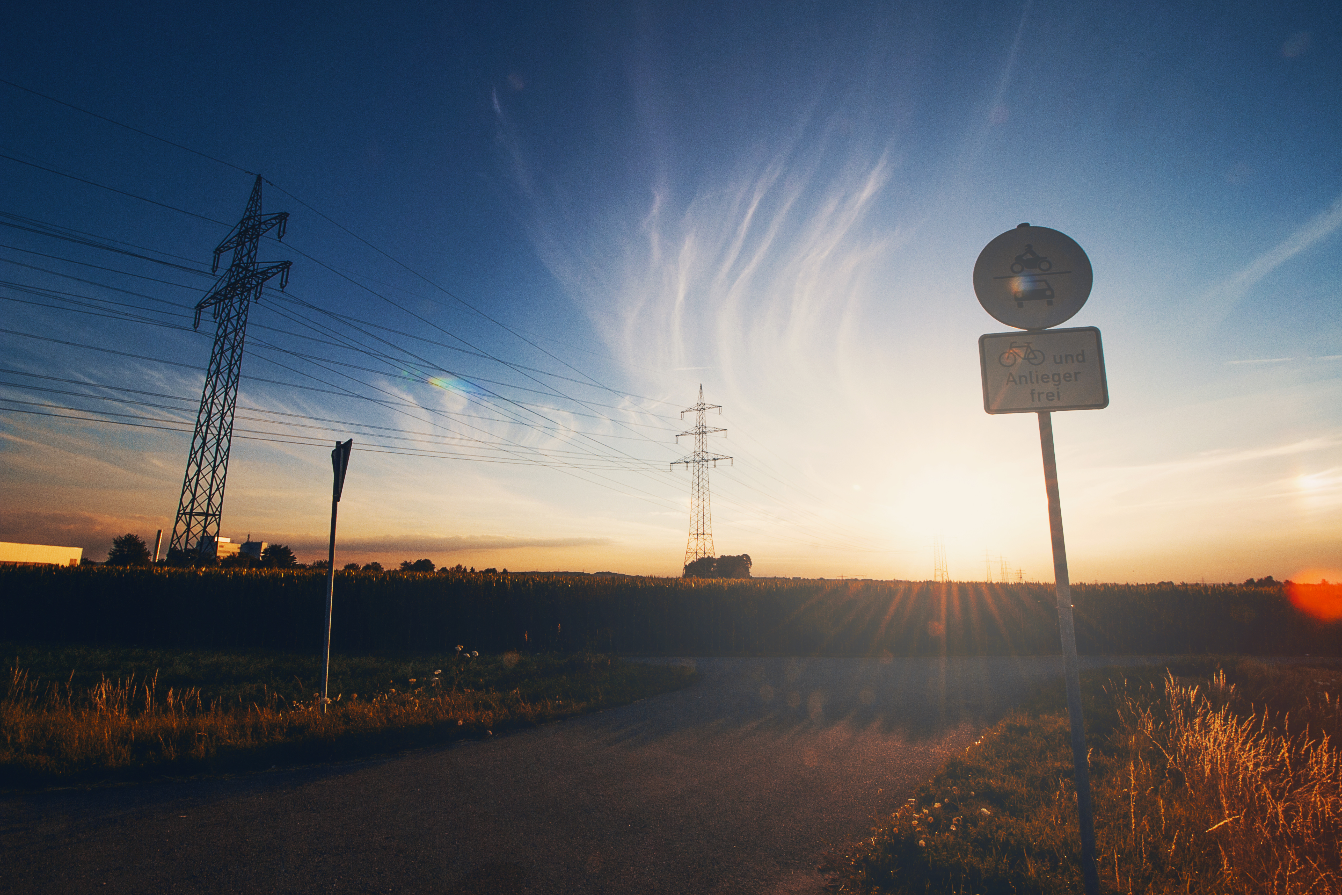 Sun, Sunset, Nature, Field, Landscape, Clear sky, Photography Wallpaper