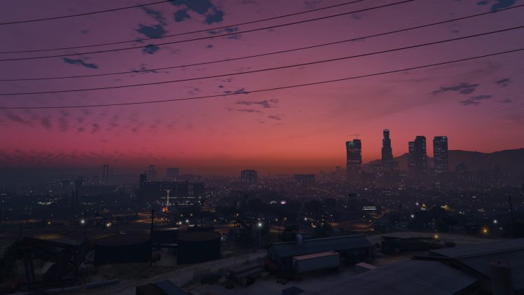 Grand Theft Auto V, Cityscape, Video games HD Wallpaper Desktop Background