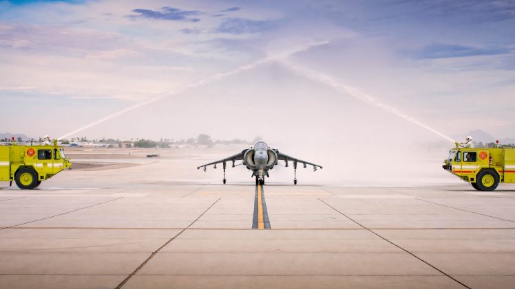 aircraft, Vehicle, Military, Military aircraft, Harrier HD Wallpaper Desktop Background