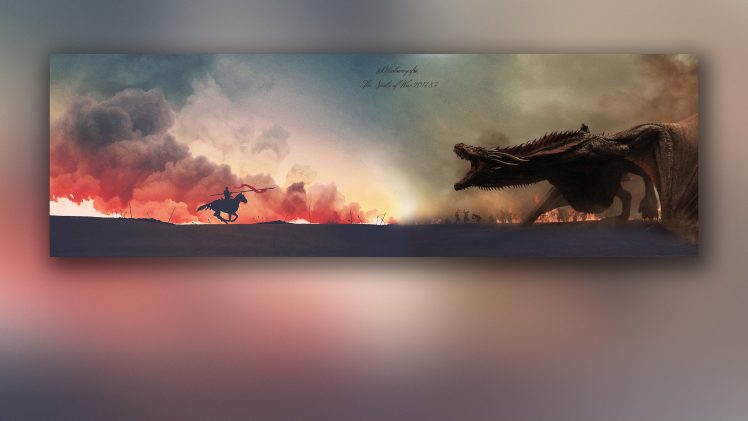 Daenerys Targaryen, Jaime Lannister, Game of Thrones, Dragon HD Wallpaper Desktop Background