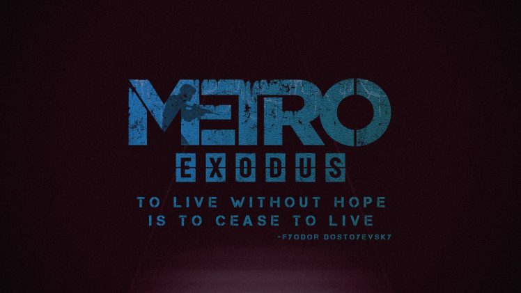 Metro Exodus, Video games, Typography HD Wallpaper Desktop Background